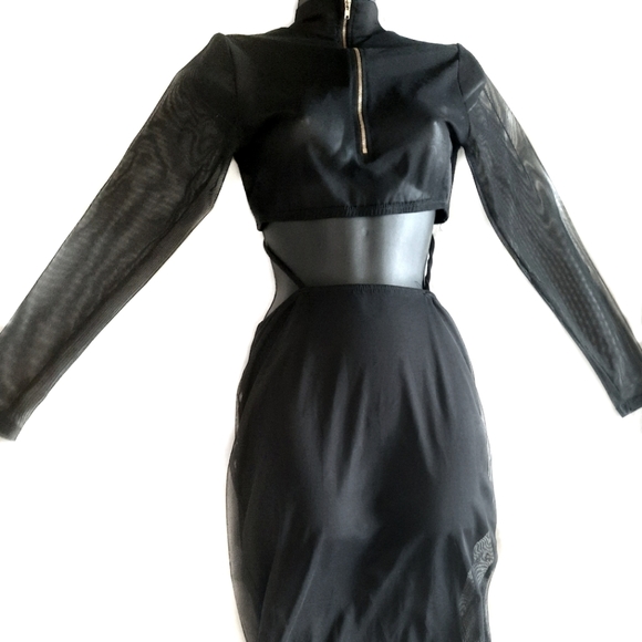 Black 2-piece Dress - Picture 1 of 5